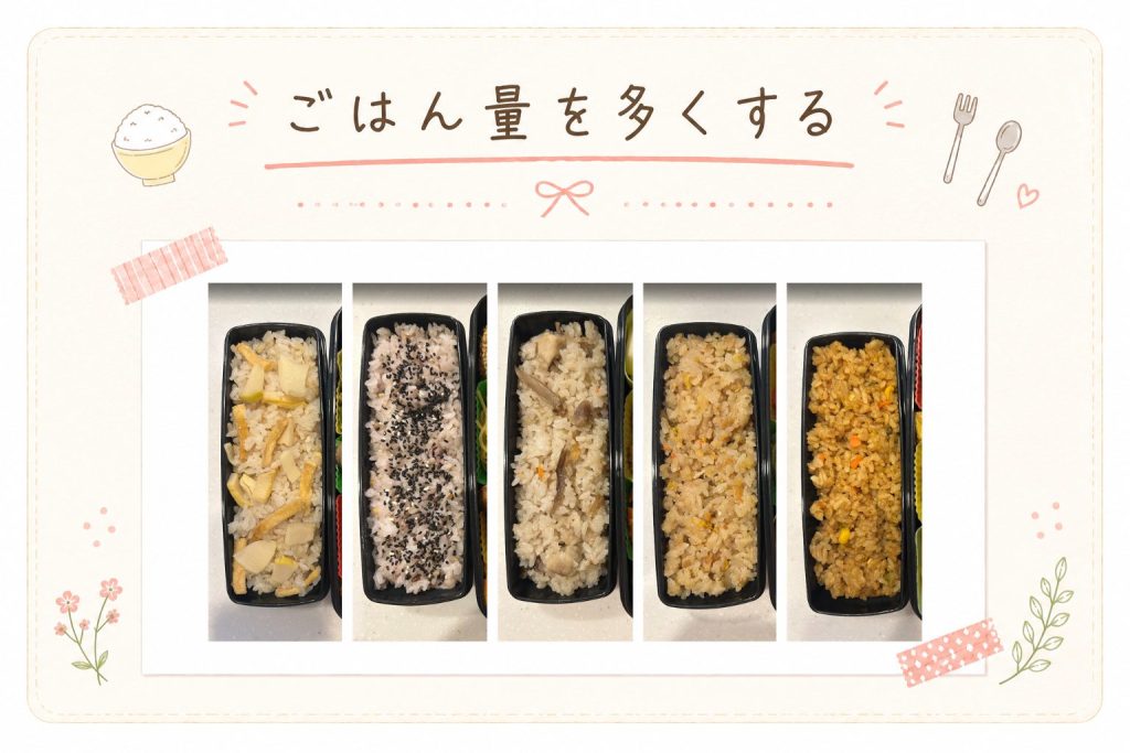 お弁当のごはんの写真